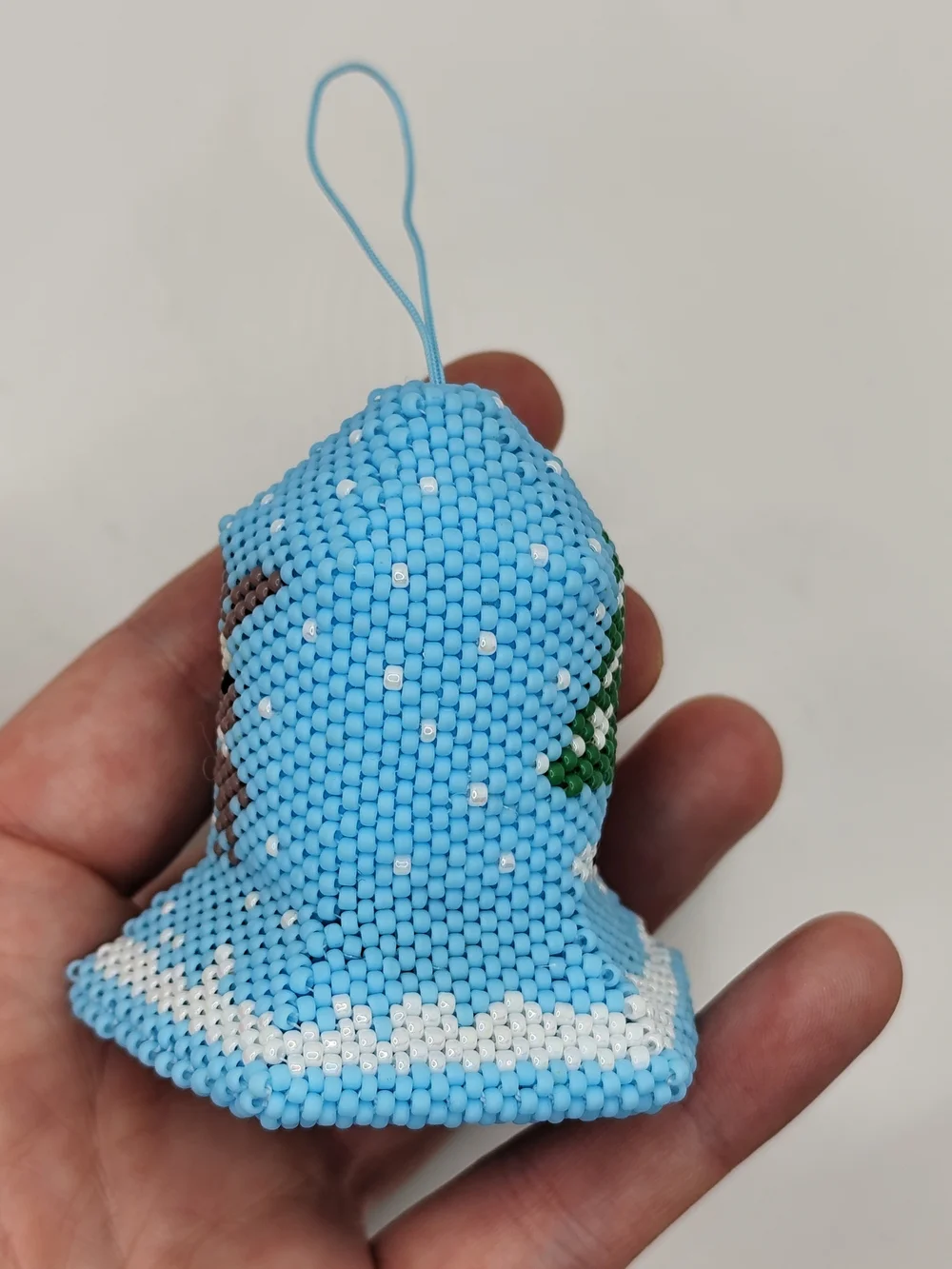 Handmade beaded bell